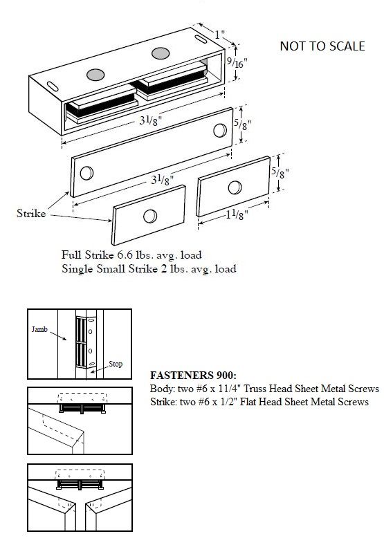 Specs of Rockwood 900 Heavy Duty Magnetic Catch