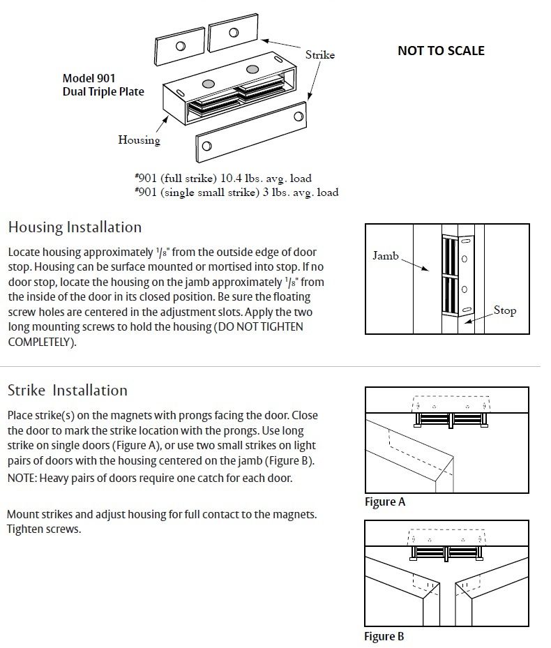 Installation Guide for Rockwood Heavy Duty Magnetic Catch #901