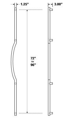 Rockwood RM2000 Door Pull Product Specs