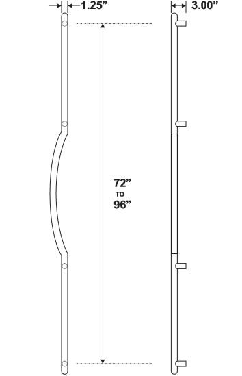 Rockwood RM2004 Door Pull Product Specs