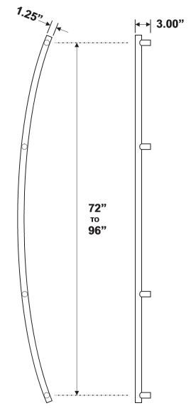 Rockwood RM2010 Door Pull Product Specs