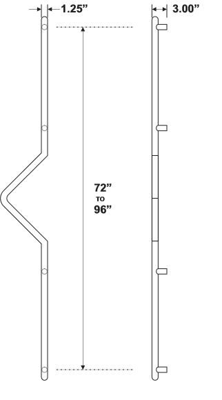 Rockwood RM2034 Door Pull Product Specs