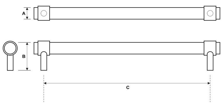 Rockwood RM2202 Push Bar Product Specs