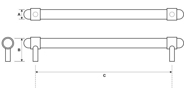 Rockwood RM2206 Push Bar Product Specs