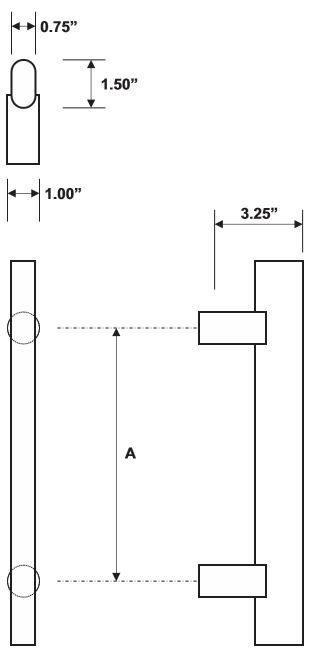 Rockwood RM2410 Door Pull Product Specs