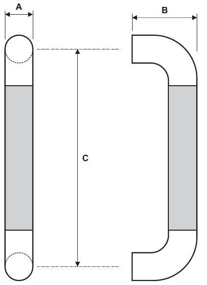 Rockwood RM3010 Door Pull Product Specs