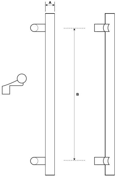 Rockwood RM3010 Architectural Door Pull Product Specs
