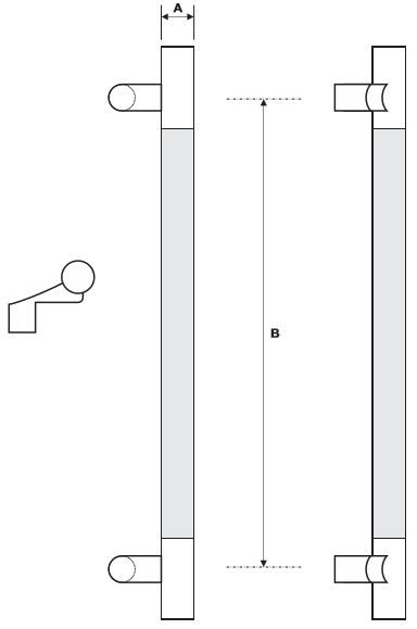 Rockwood RM3410 NeoMax Door Pull Product Specs