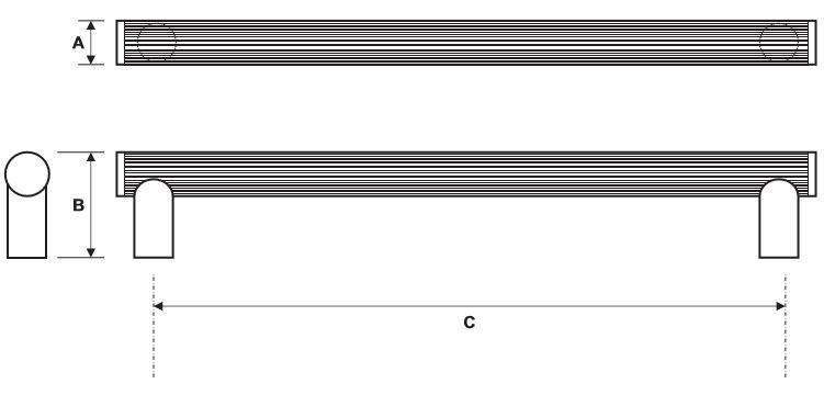 Rockwood RM3612 Push Bar Product Specs