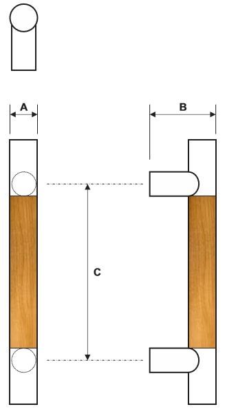 Rockwood RM4000 Door Pull Product Specs