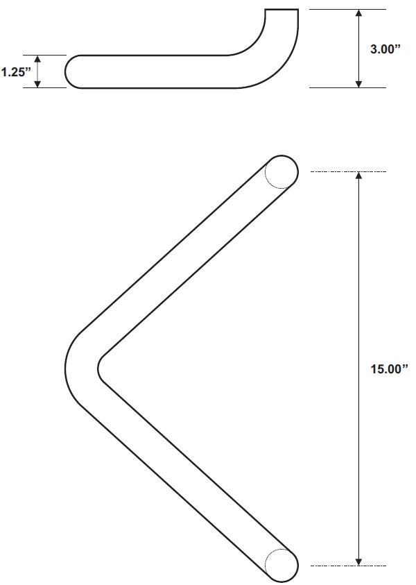 Product Specs of Rockwood RM405-15 Commercial Door Handle