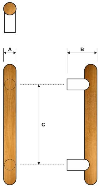 Rockwood RM4104 Door Pull Product Specs