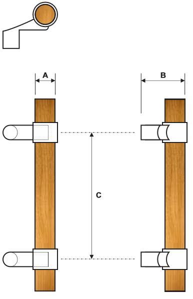 Rockwood RM4180 Door Pull Product Specs