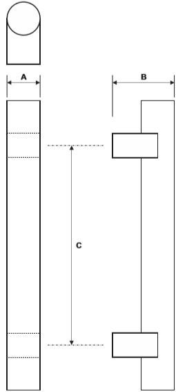 Rockwood RM4270 Door Pull Product Specs