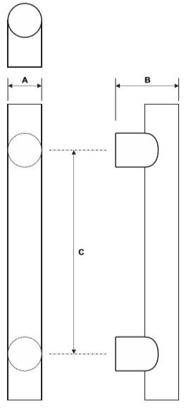 Rockwood RM4274 Door Pull Product Specs