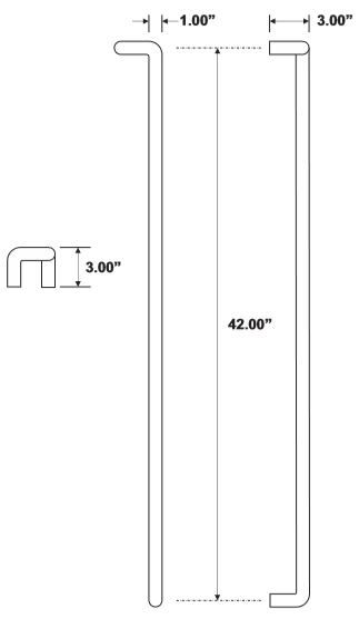Rockwood RM4300 Door Pull Product Specs