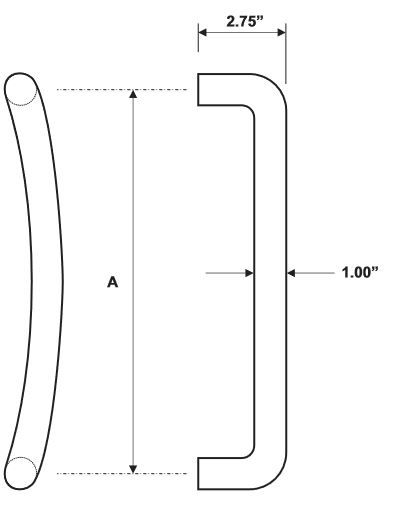Rockwood RM4400 Door Pull Product Specs