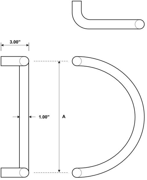 Rockwood RM4420 Door Pull Product Specs