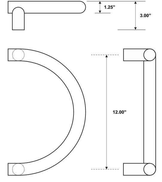 Rockwood RM4506 Door Pull Product Specs