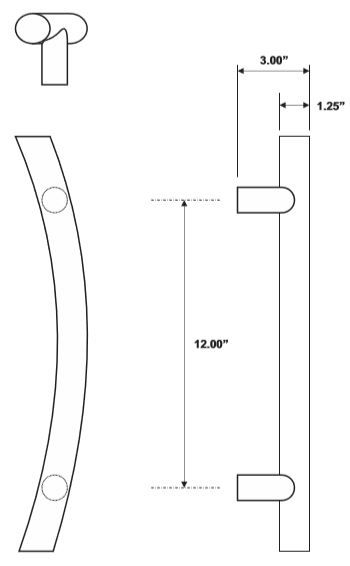 Rockwood RM4510 Door Pull Product Specs