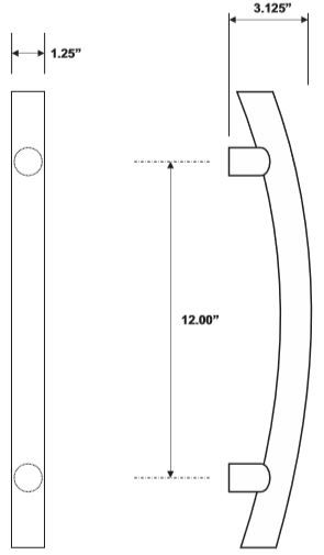 Rockwood RM4512 Door Pull Product Specs