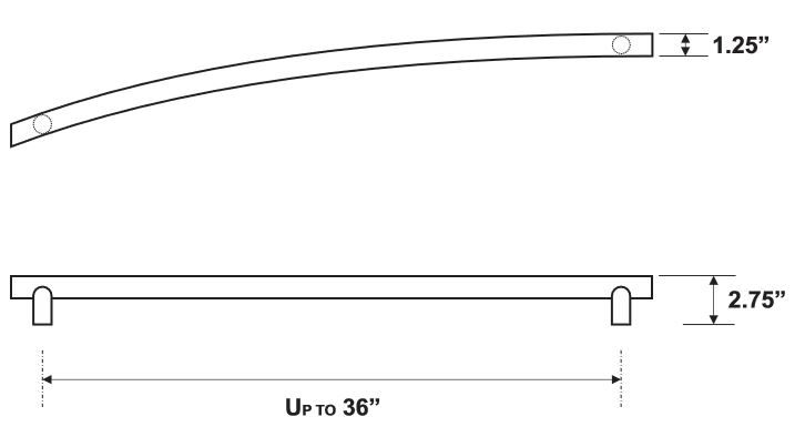 Rockwood RM4516 Push Bar Product Specs