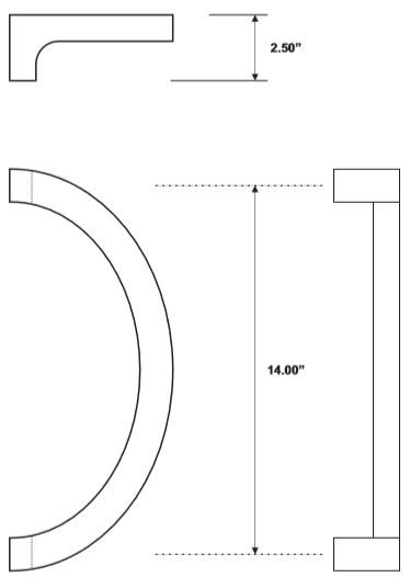 Rockwood RM4552 Door Pull Product Specs