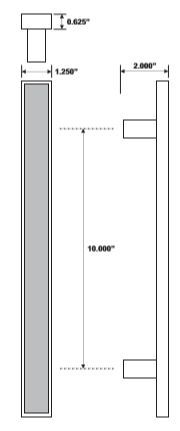 Rockwood RM4700 Door Pull Product Specs
