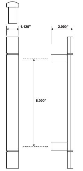 Rockwood RM4720 Door Pull Product Specs