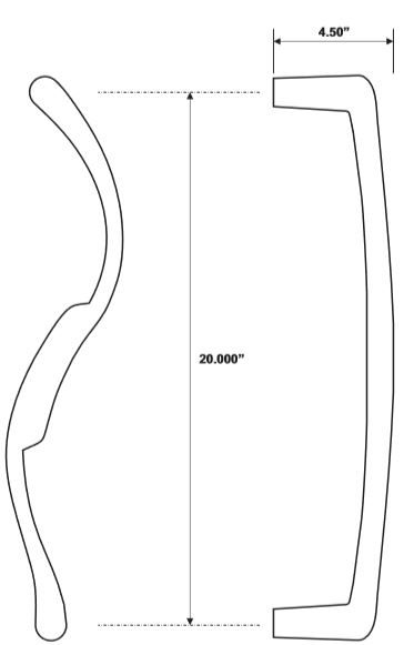 Rockwood RM5050 Door Pull Product Specs