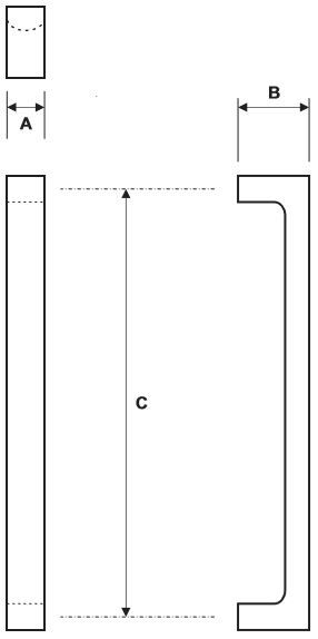 Rockwood RM5200 Door Pull Product Specs