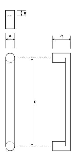 Rockwood RM5210 Door Pull Product Specs