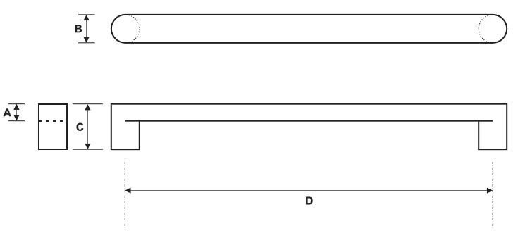 Rockwood RM5212 Push Bar Product Specs