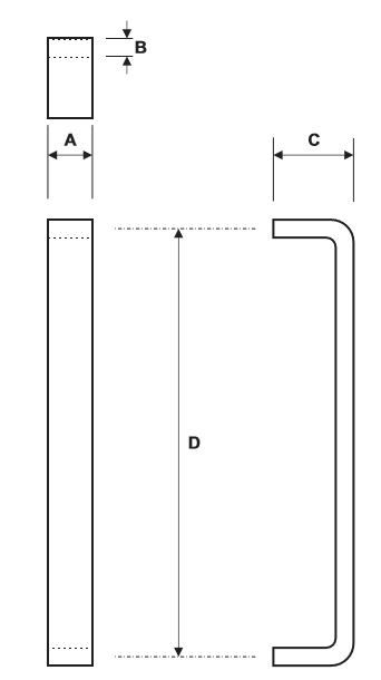 Rockwood RM5250 Door Pull Product Specs