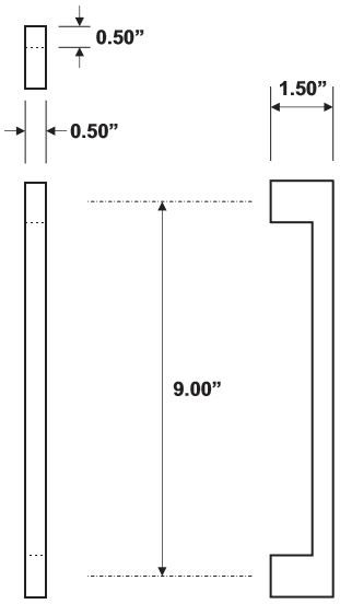 Rockwood RM5280 Door Pull Product Specs