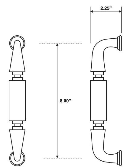 Rockwood RM5520 Door Pull Product Specs
