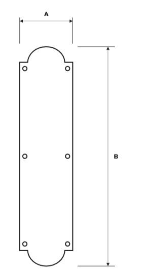 Rockwood RM5590A Pull Plate Product Specs