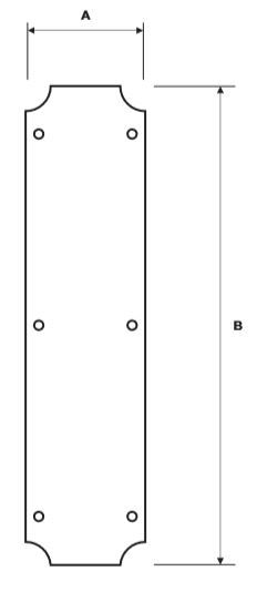 Rockwood RM5592A Pull Plate Product Specs