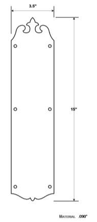 Rockwood RM5594B Pull Plate Product Specs