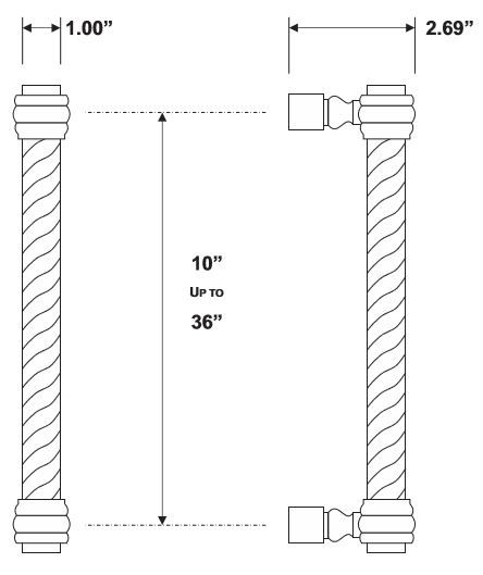 Rockwood RM5652-1 Door Pull Product Specs