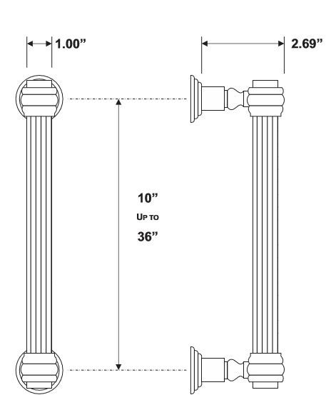 Rockwood RM5664-1 Door Pull Product Specs