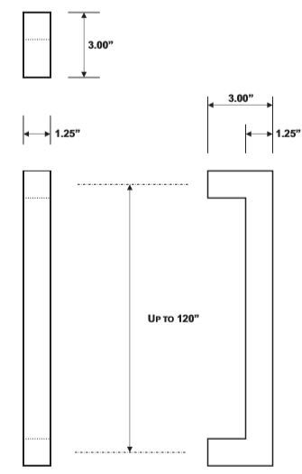 Rockwood RM7940 Door Pull Product Specs