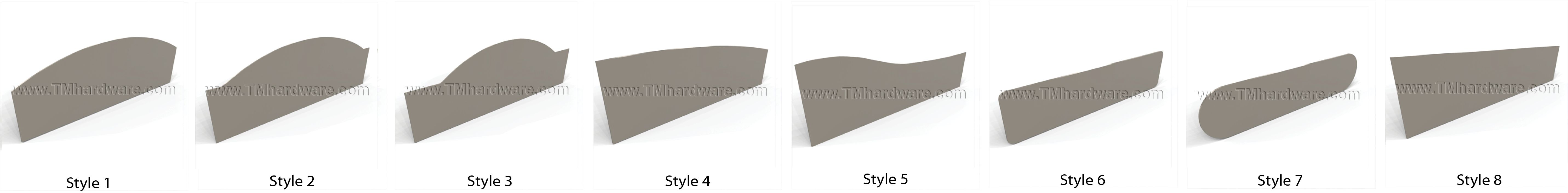 shaped door plates
