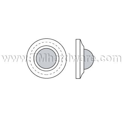 Rockwood Solid Cast Door Stop With Convex Bumper