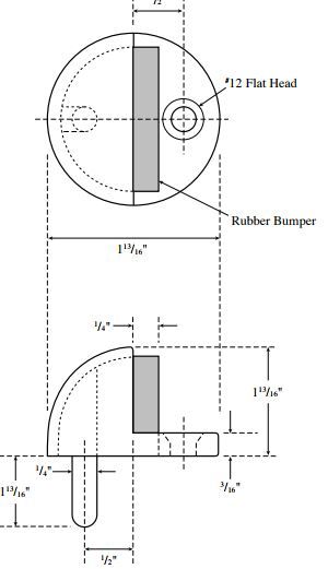 rockwood low profile dome floor door stop