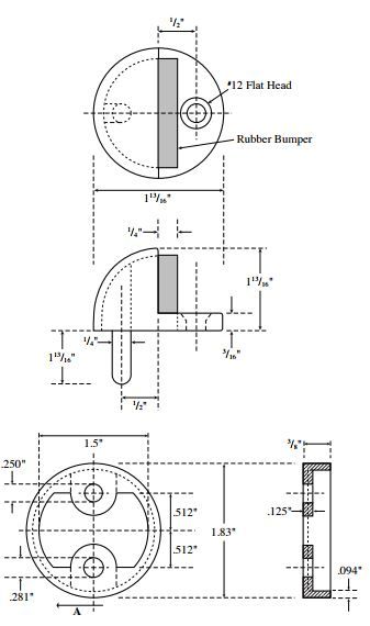 rockwood dome floor door stop combination unit