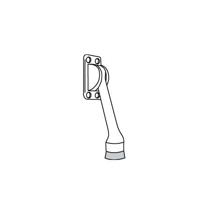 Rockwood Kick Down Door Stop, Solid Cast Aluminum