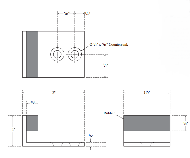 rockwood overhead door bumper for single doors