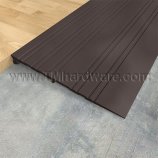 Dark Bronze Aluminum Threshold Ramp installed by a doorway