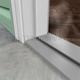 Threshold installed on a pre hung door